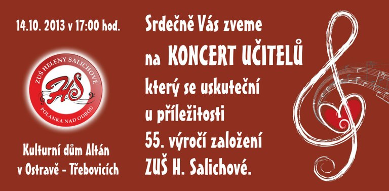Koncert učitelů - 14.10.2013 v 17 hodin - KD Altán Třebovice