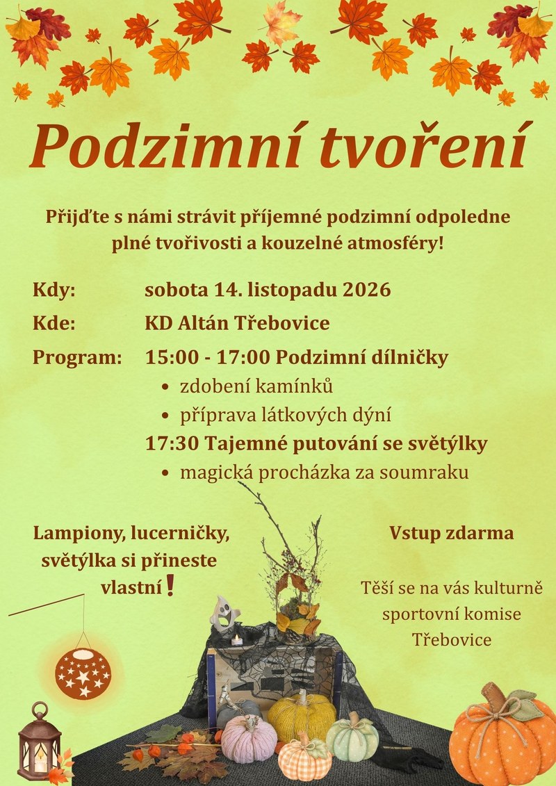 PODZIMNÍ TVOŘENÍ