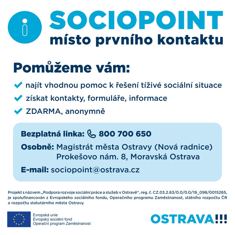 SOCIOPOINT místo prvního kontaktu
