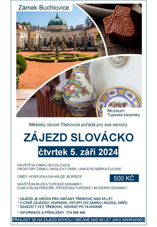 ZÁJEZD SLOVÁCKO 5. 9. 2024