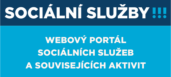 obrázek s textem - sociální služby - webový portál sociálních služeb a souvisejících aktivit